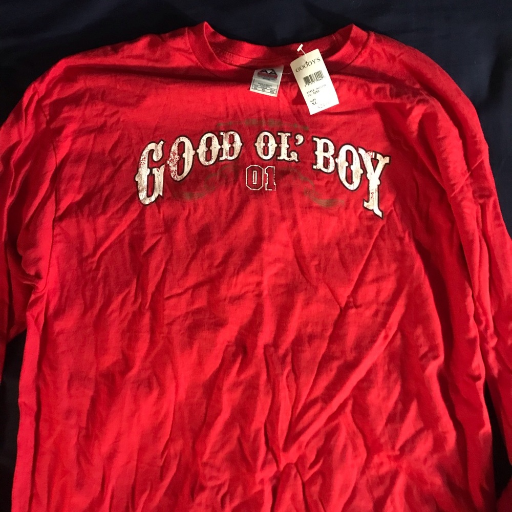 Good Ole Boy Dukes Of Hazzard Long Sleeve Shirt New With Tags Mens XXL Red Ol